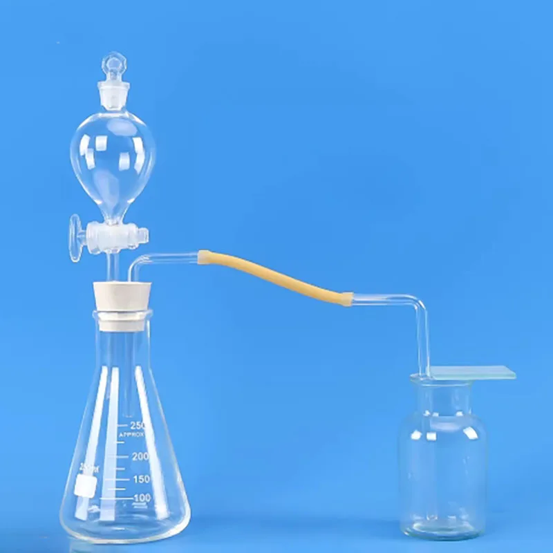 Laboratory preparation of oxygen, carbon dioxide and hydrogen gas generator set