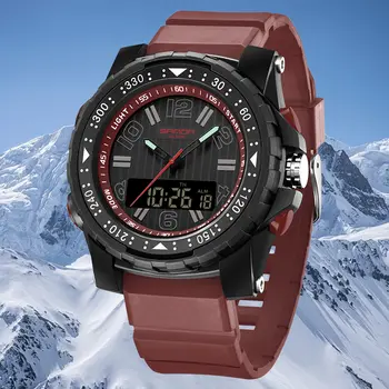 超人聯名款男士石英錶 學生運動LED電子錶 男士防水華納腕錶 Reloj Hombre Clock 10 最佳銷售 超人手錶 - №2