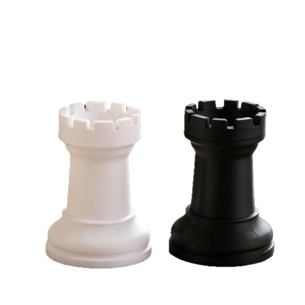 Storage Plastic Chess-Themed Pen Holder Multi-function Creative Desk Storage Portable Pencil Storage Box Office