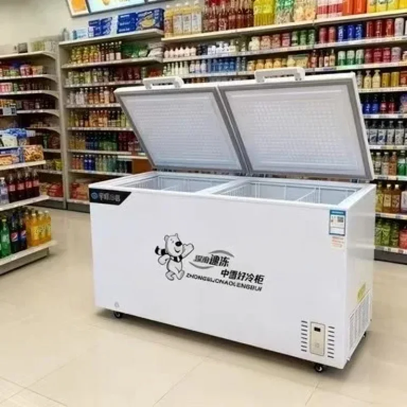 custom.Commercial top-mounted refrigerated single-temperature refrigerator, large-capacity single-temperature direct-cooling fre