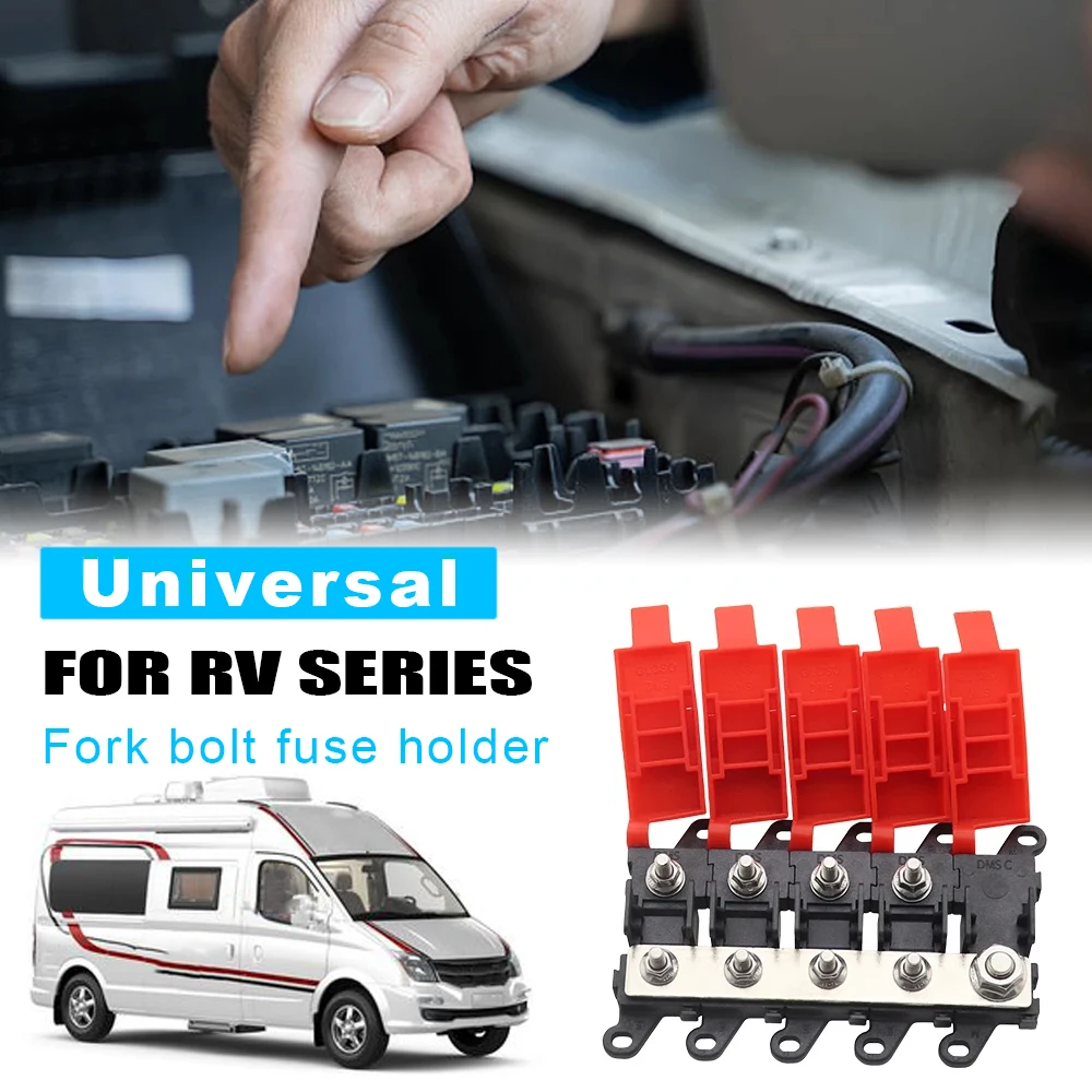 

3/4/5/6-контактный распределительный блок Автомобильный держатель блока предохранителей миди 200А Тип предохранителя с болтом Распределение питания для автофургона, лодки, автобуса