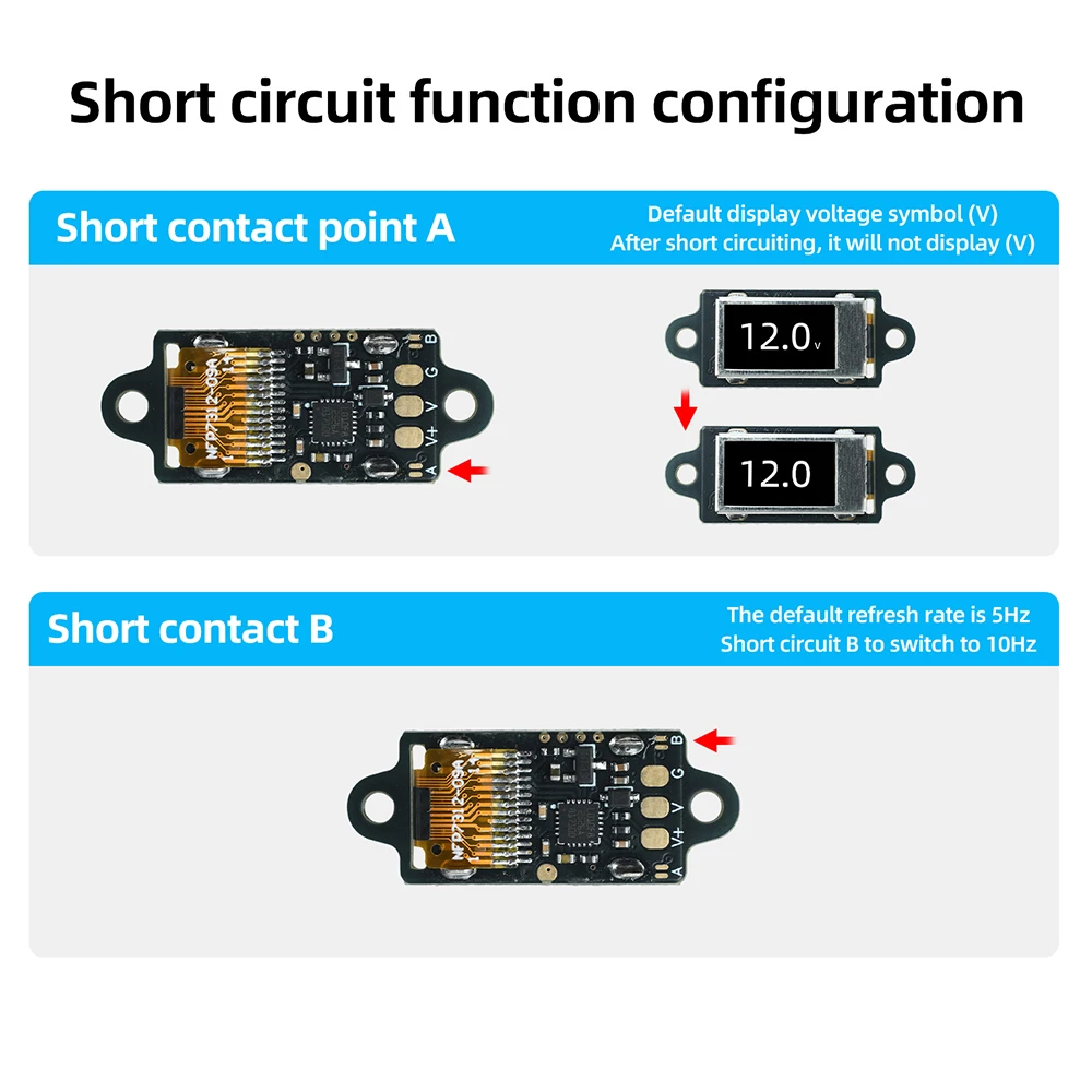 5Pcs DC 0-30V 12bit Ultra-Thin Mini Digital Voltmeter with 0.5-inch OLED Display Voltage Meter With Shell