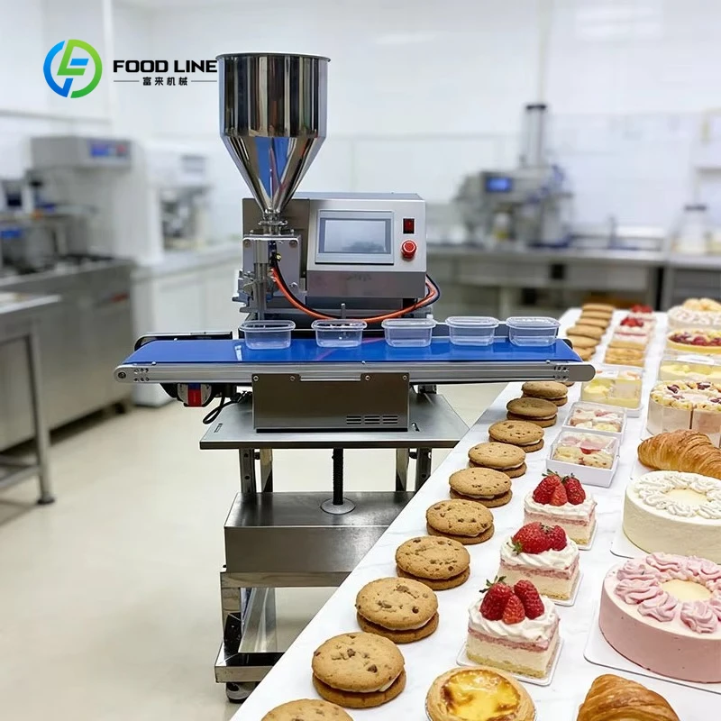 Customized High Power Automatic Quantitative Decorating Filling Machine Cake Forming Machine for Cake Batter and Cream Coating