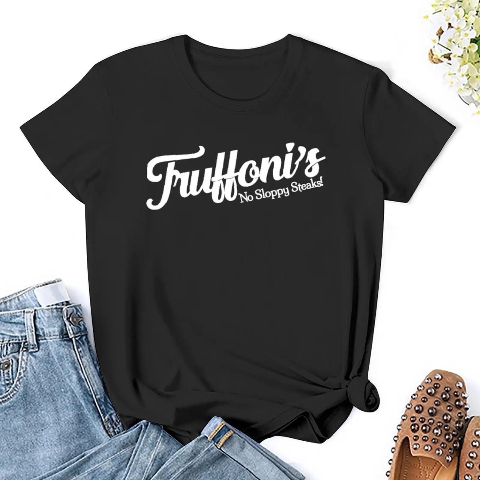 Truffoni-女性用美的Tシャツ,セクシーな服