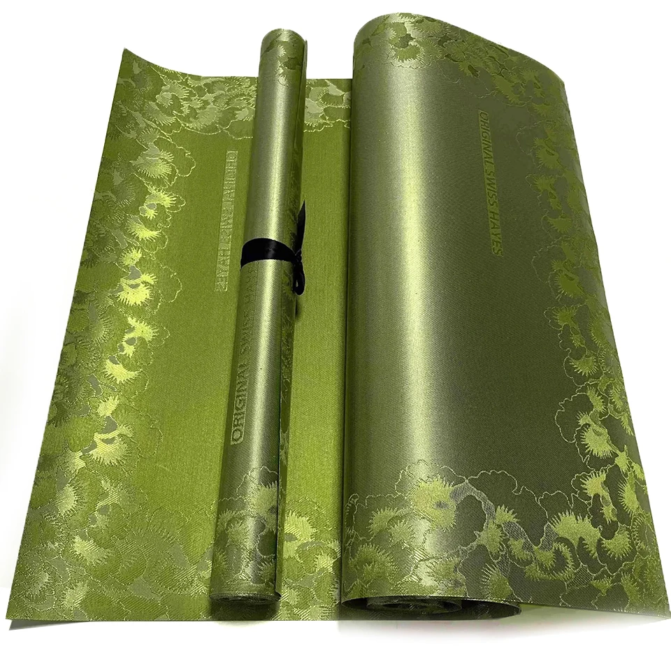 فاخر هايز الأفريقي جيلي وغطاء الرأس 2 قطعة مجموعة ، ثلاثية الأبعاد التطريز السماء الزرقاء السويسري الدانتيل ربطة الرأس النسيج للنساء حفل زفاف TX-2-6 #3