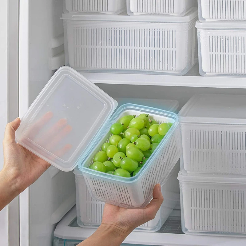 Fresh Produce Vegetable Fruit Storage Containers For Refrigerator - Produce Saver Storage Containers