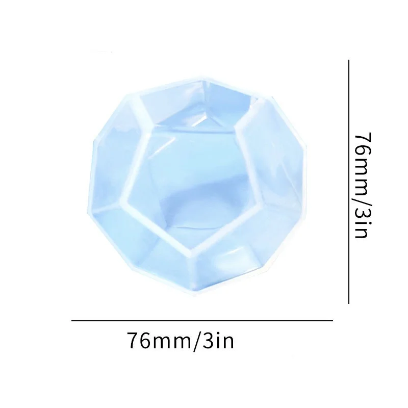 Diy Crystal Epoxyhars Mal Vloeibare 5-zijdig Gesneden Oppervlaktebol Micro Landschap Siliconen Mal