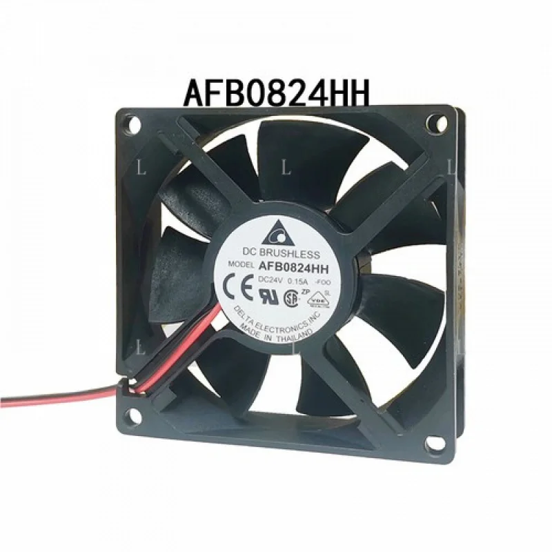 L untuk Delta 80*80*25mm AFB0824HH 24VDC 0.15A Kipas aliran aksial hemat energi asli