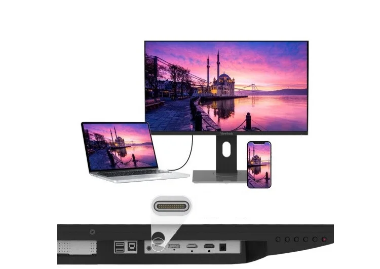 Imagem -03 - Ips-ultra hd 24 Polegadas 27 Polegadas 4k Monitor Hdr400 Tela de 60hz com Suporte Ajustável Vg24814k