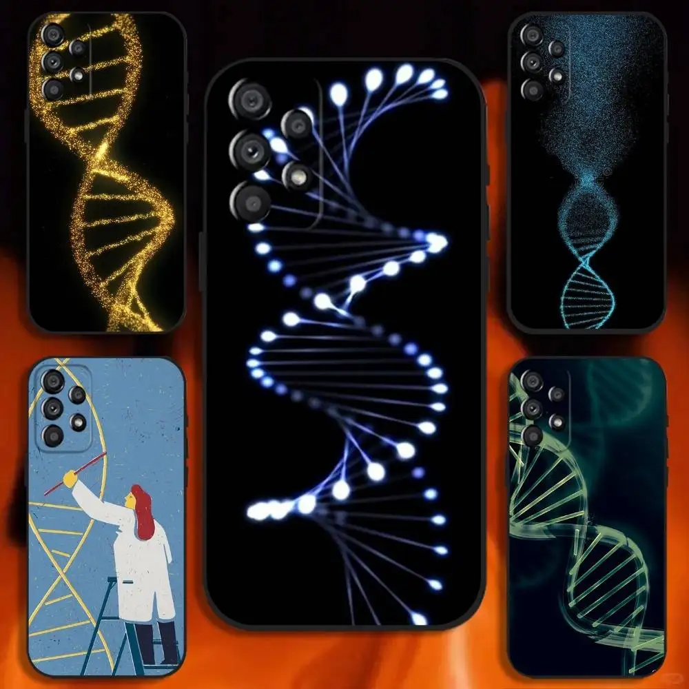 

Science DNA Biology Phone Case For Samsung Galaxy A20,A21s,A22,A31,A32,A52,A53,A72,73,A80 Soft Black Cover