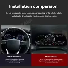 Car Digital Cluster For Toyota Hilux 2016 2017 2018 2019 2020 12.3 Inch LCD Dashboard Virtual Cockpit Instrument Speedometer