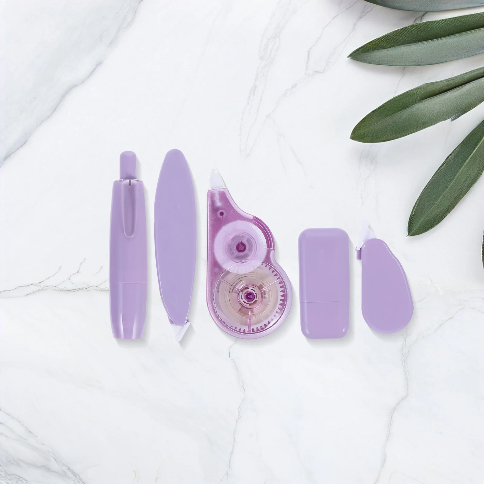 

5Pcs Correction Tape Set Multifunctional Portable Smooth Roller Design Silent for Student Office Study Supplies