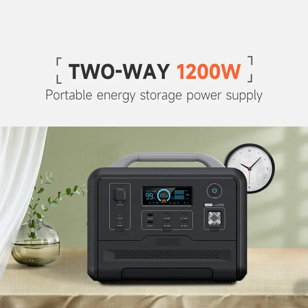 2048Wh Portable Station 2400W 1000W 2000W Solar Panels Lifepo4 Battery Car Source Energy Storage Generator Power