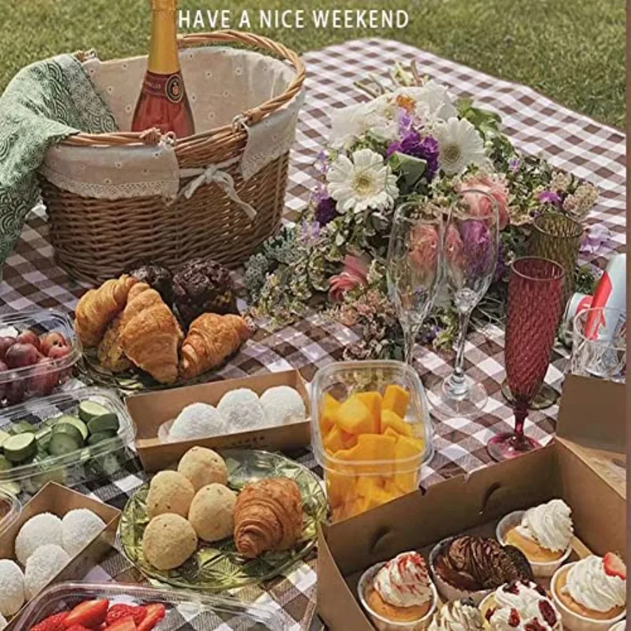 في الهواء الطلق نزهة بطانية اضافية كبيرة بطانيات شاطئ طوي خفيفة الوزن مقاوم للماء الرمال حصيرة نزهة بطانية 80 "x 60" للشاطئ C #2