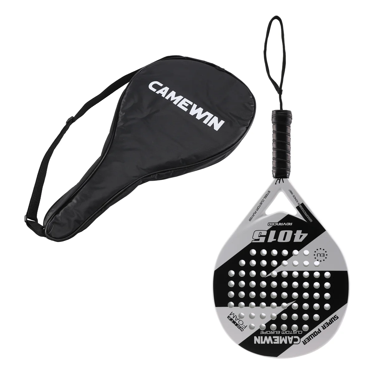 

Ракетка ABME для пляжного тенниса из углеродного волокна и EVA Smooth Power Lite Paddleball Paddle Racket, белая