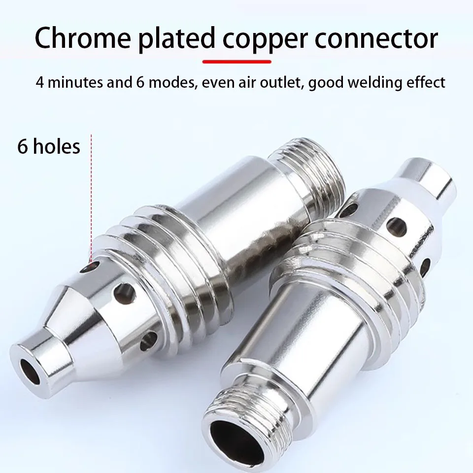 New Argon Arc Welding Gun Connector Wp18/17/26 Korean Style Pinch Tube Guide Fluid Yj35 Porcelain Nozzle Argon Arc Welding