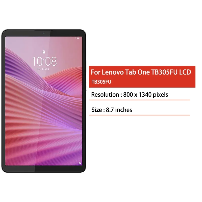 8.7' New For Lenovo Tab K9 TB305XU TB305 LCD Display Touch Screen Digitizer Assembly For Lenovo Tab One 2025 TB-305 TB305FU