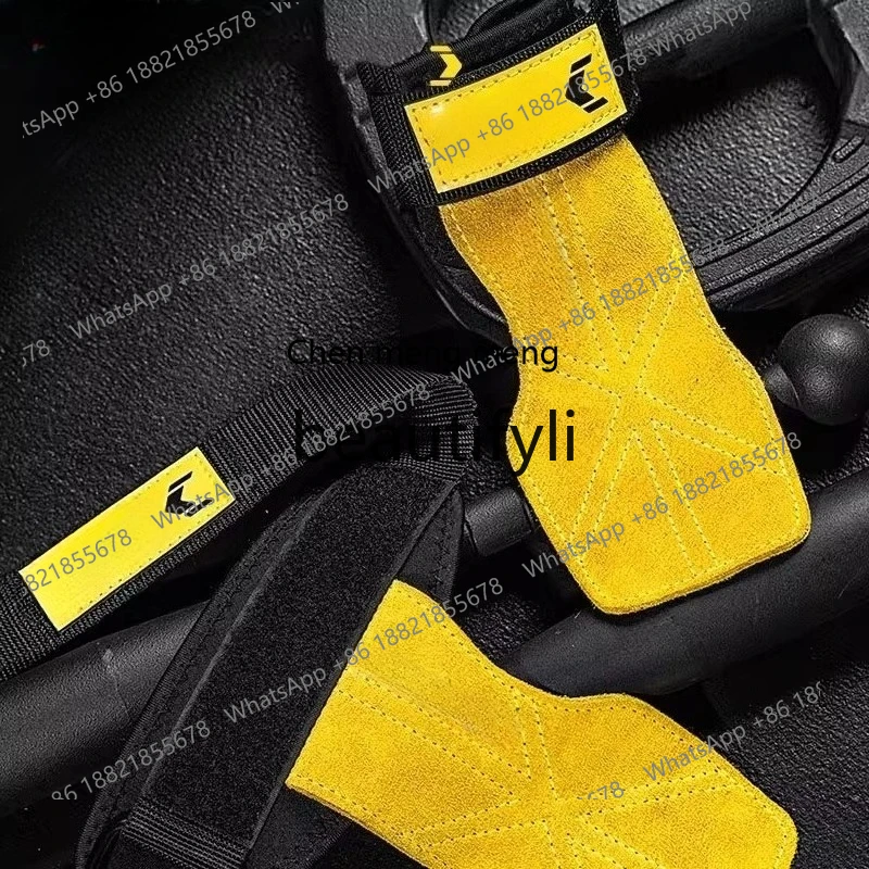 

Fitness Gloves with Power Band Wrist Support Pull-up Bar Deadlift Wrist Grip Band Palm Protector