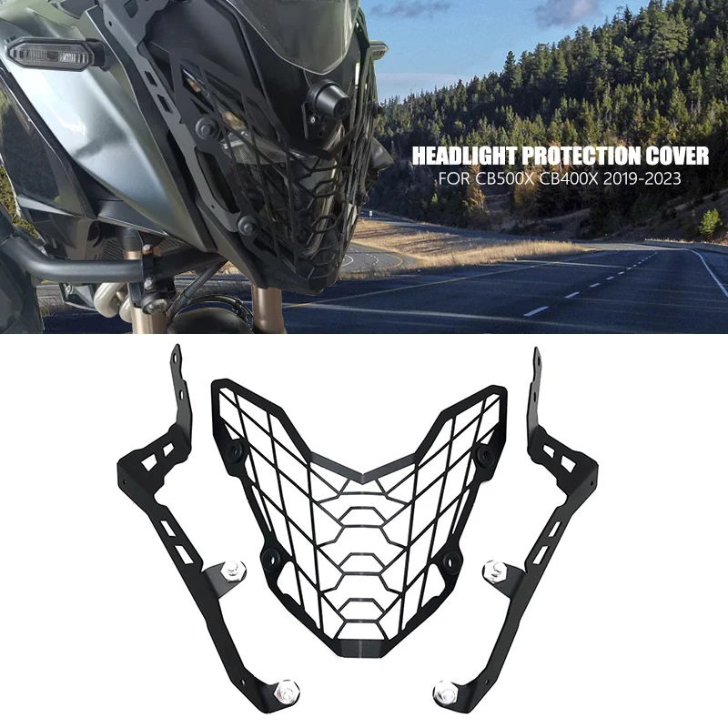 

Headlight Protection Head Lamp Light Grille Guard Cover Fit For Honda CB500X CB400X CB500 X 2019-2023 2022 2021 2020 Motorcycle