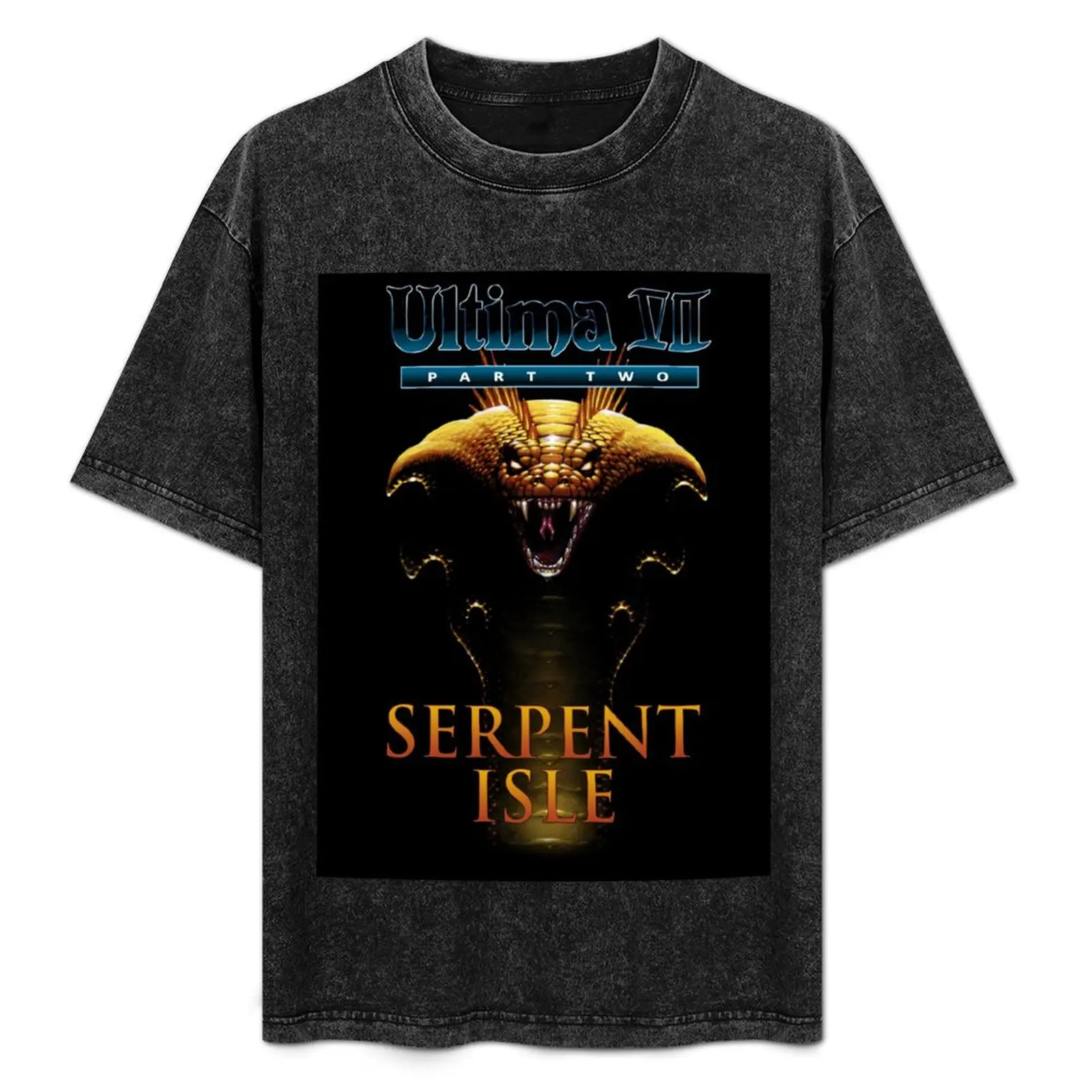 Classic Game Covers - Ultima VII Serpent Isle T-Shirt Casual Basic Short Sleeve T-Shirt