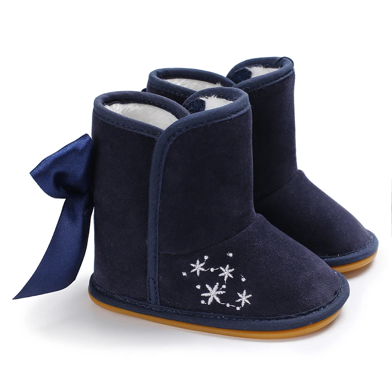 

Winter fashion new butterfly knot cotton boots baby warm cotton shoes