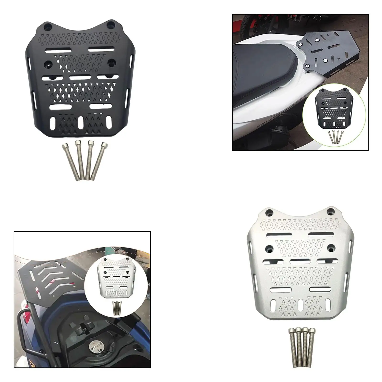 حامل خلفي لرف الأمتعة الخلفي للدراجة النارية لسيارات Honda 2014–2025 #4