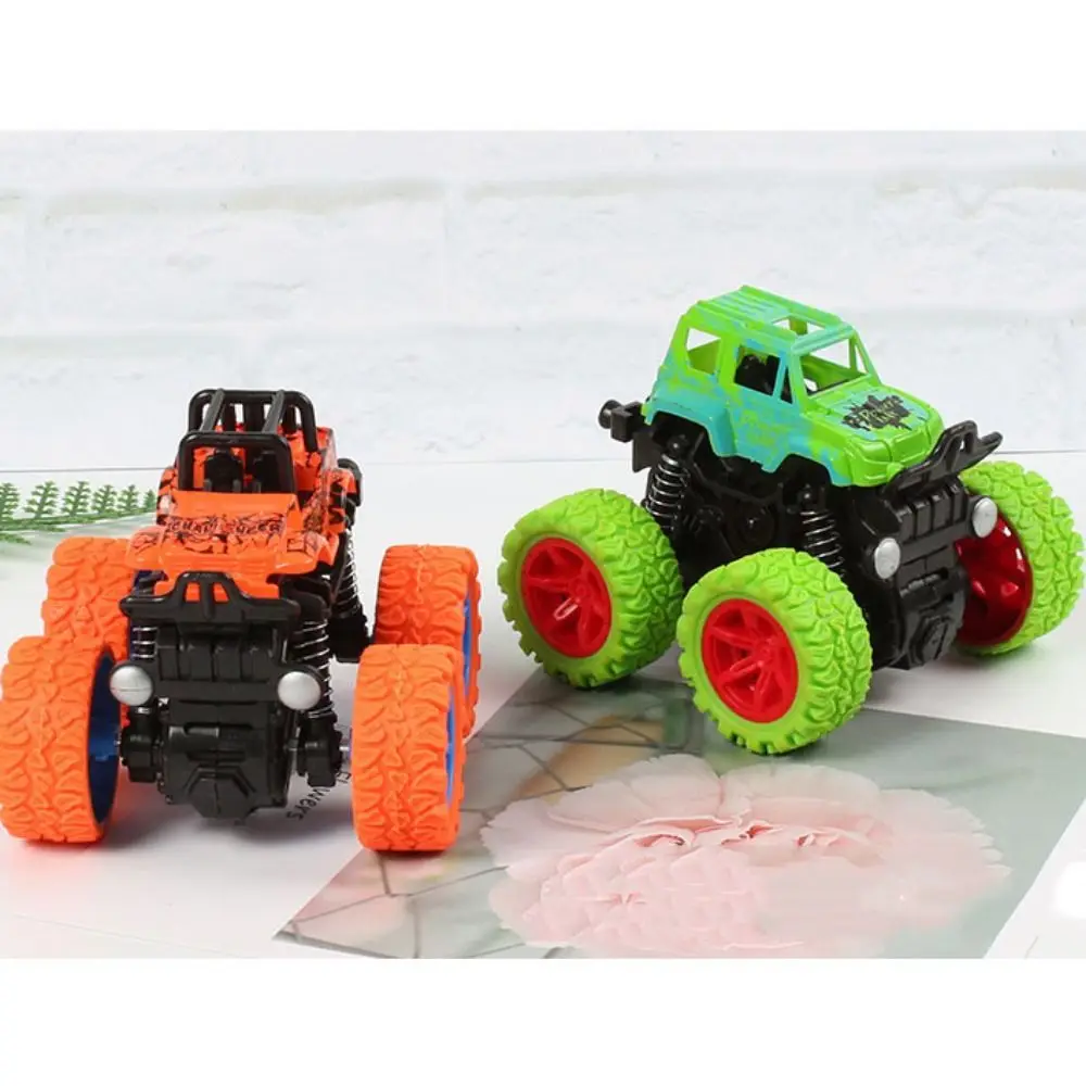 Cartoon Dinosaur Inertia SUV Car 360 Rotation ABS Friction Power Truck SUV Colorful Off-road Vehicle Stunt Dump Children Gifts