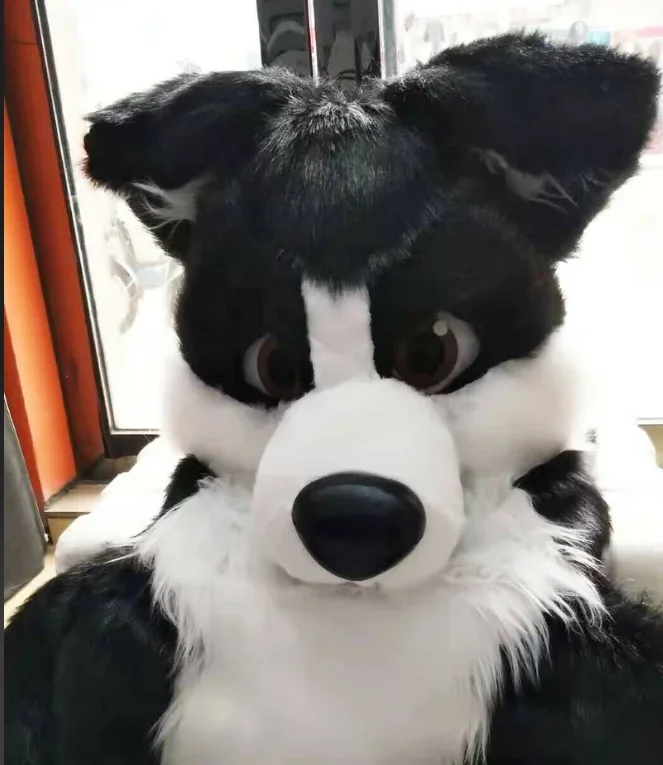 العلامة التجارية الجديدة أفخم الحيوان رئيس أجش الثعلب التميمة رئيس حفلة الهالوين تأثيري الكرتون الشكل عرض الأداء فقط الرأس