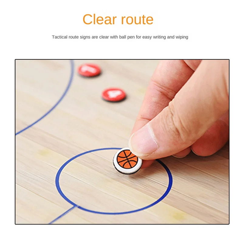 A61P Opvouwbaar magnetisch tactiekbord Basketbalspel Training Klembord Basketbaltactiekbord