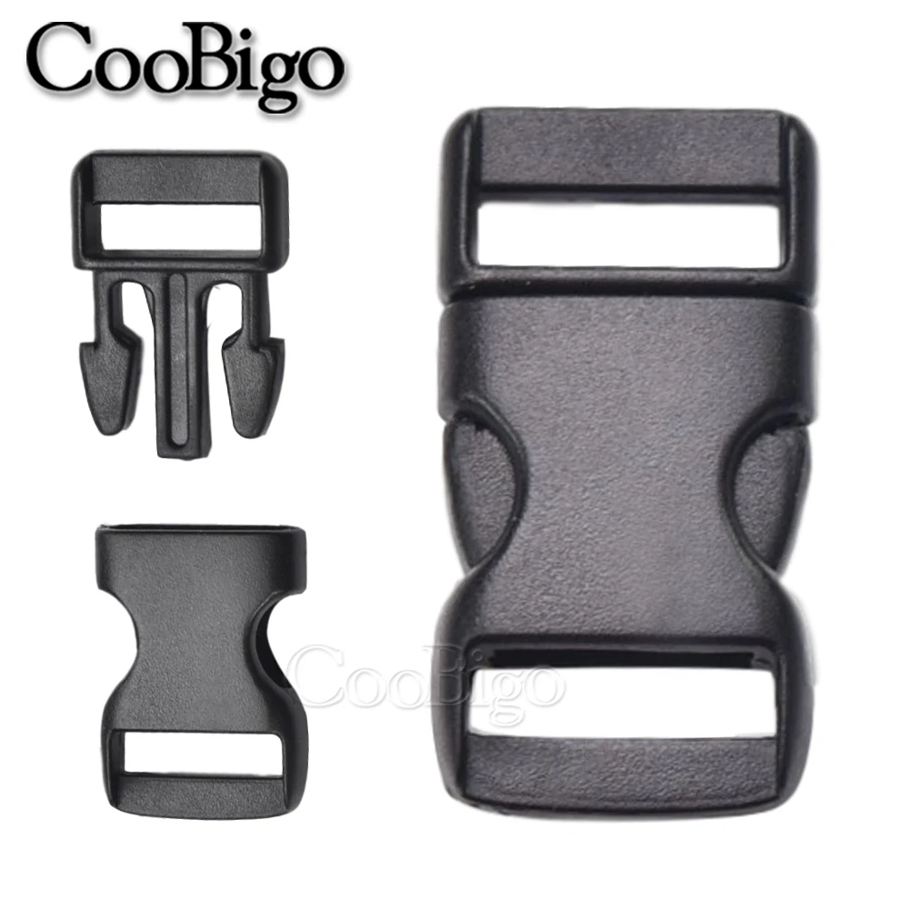 10pcs Side Release Buckle Plastic Paracord Bracelet Buckles DIY Pet Collar Clasp Webbing Strap Bag Backpack Accessories 11.5mm