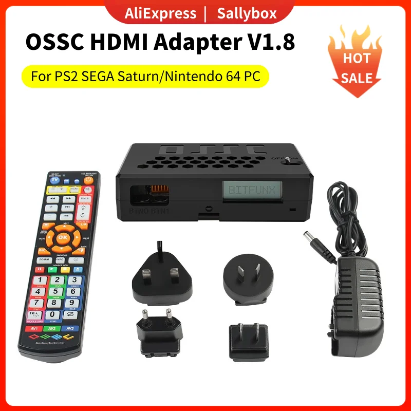 

Ossc Open Source Scan Converter V1.8 Retro Scaler Upscaler for PS2 SEGA Saturn Nintendo64 PC Engine Retro Game Consoles