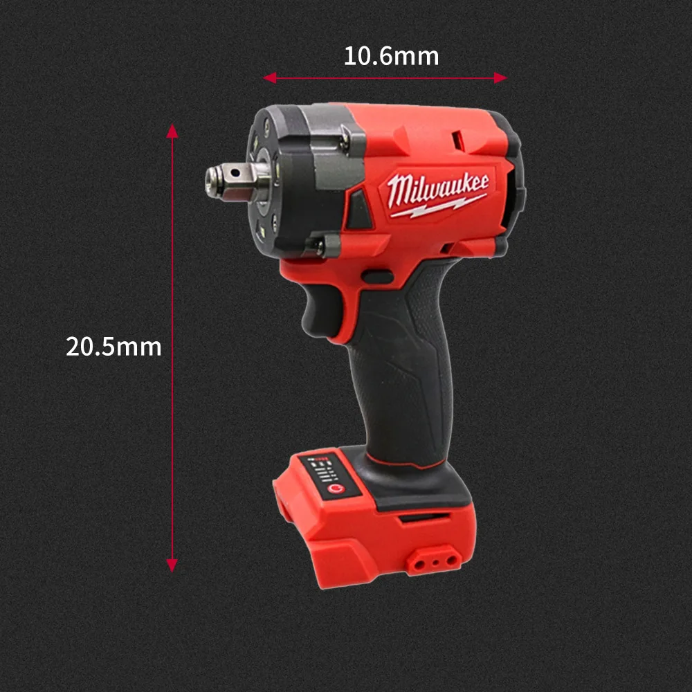 Milwaukee Brushless Cordless Impact Electric Wrench 1/2 Car Repair 3-stage Speed Adjustable Screwdriver 18v Battery Power Tool