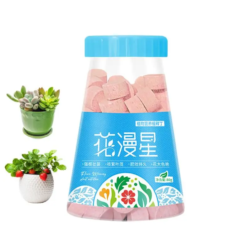 

Slow Release Fertilizer Plant Nutrients Tablets Organic House Plant Fertilizer Root Stimulator For Indoor Outdoor Flower plants