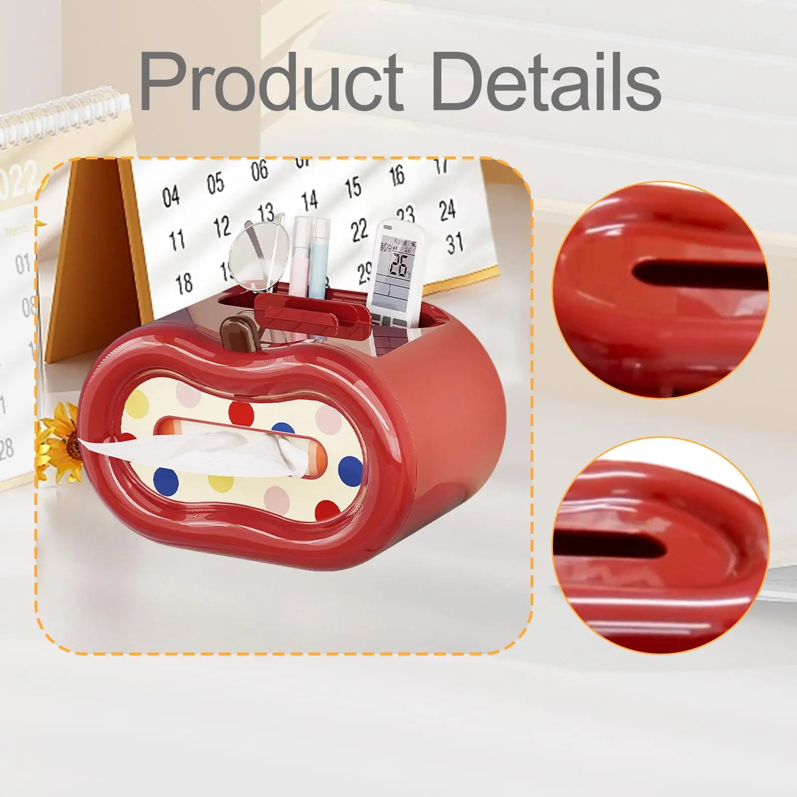 

Tissue Box Cover Napkin Box Cartoon Shape Home Decor Desktop Organizer Multifunctional Novelty for Kitchen Bathroom Vanity