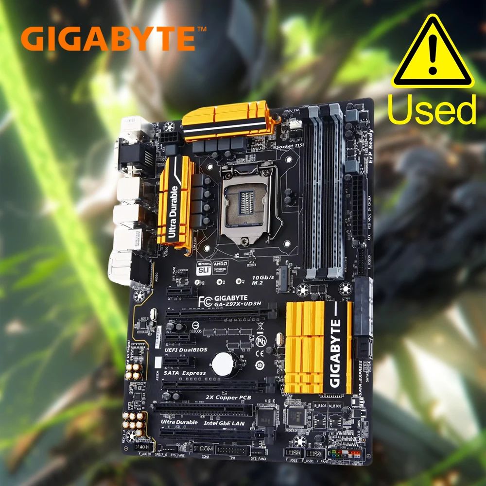 

GIGABYTE GA-Z97X-UD3H (rev. 1.2) LGA 1150 Intel Z97 HDMI USB 3.0 ATX Intel Motherboard