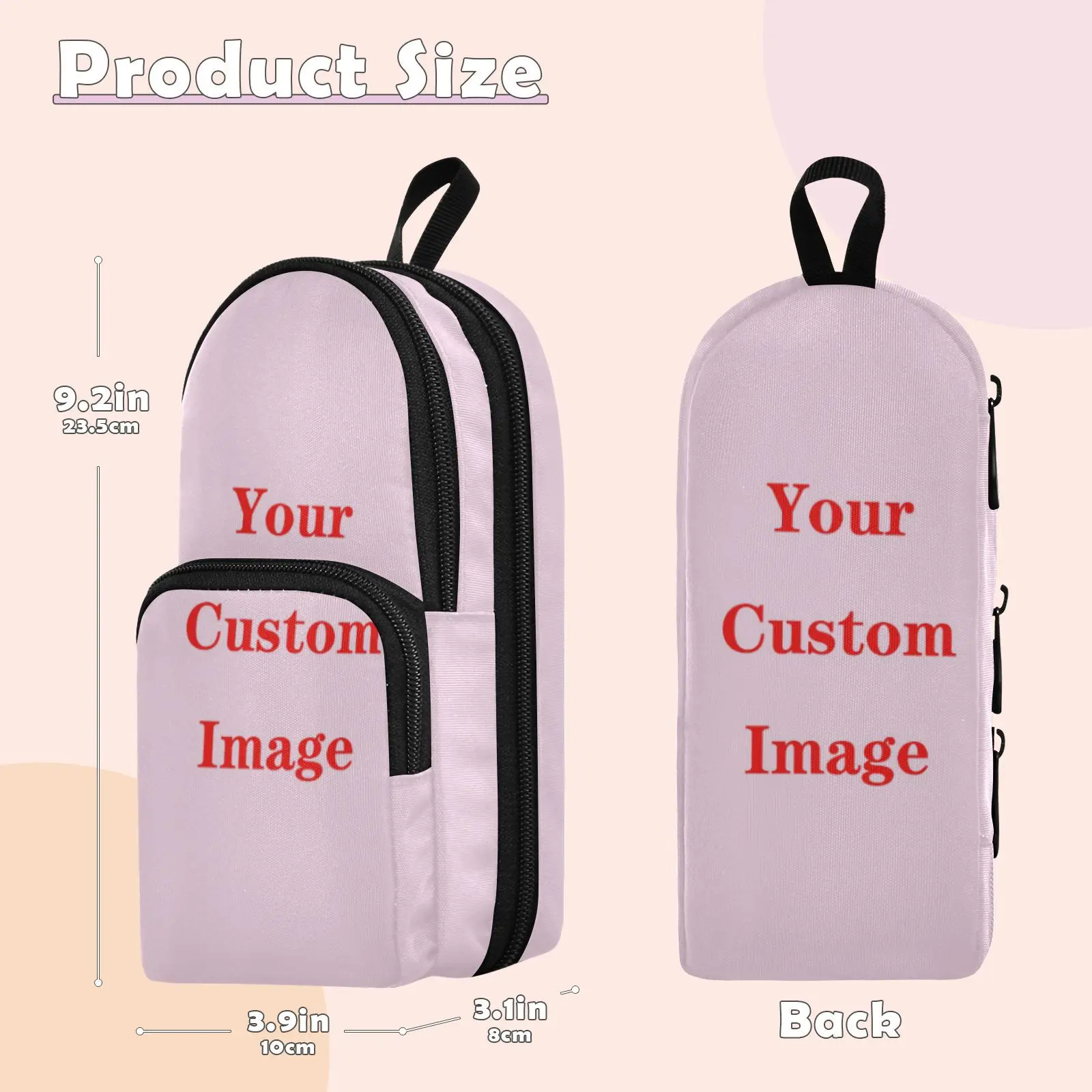 Creative Large-capacity Pencil Case Stationery Custom Image Boy Girl Gift Pencil Case Storage Student School Office Supplies