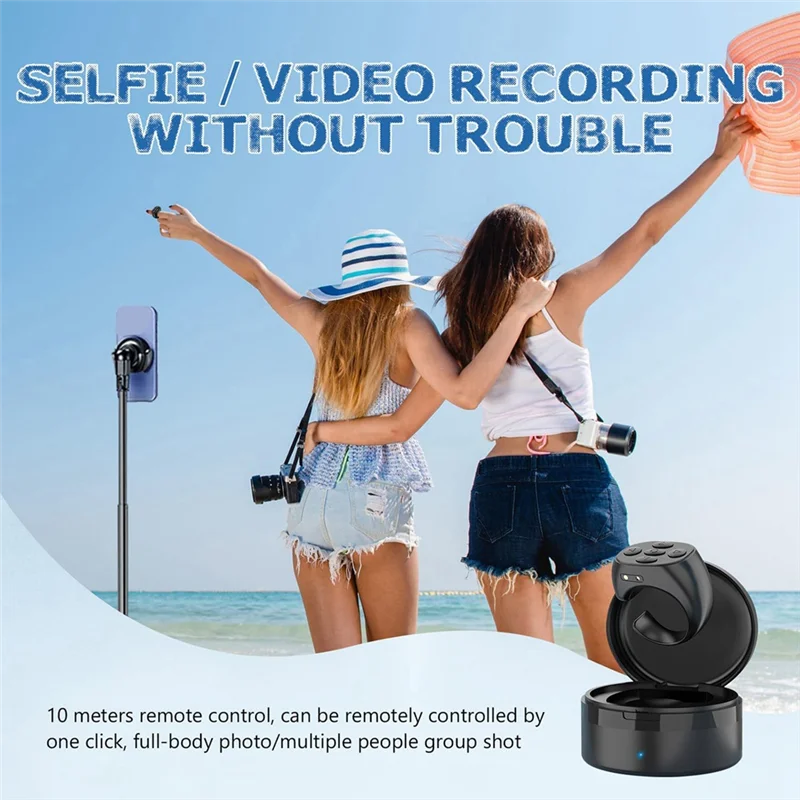 SQPP-télécommande Bluetooth sans fil du bout des doigts, télécommande du bout des doigts, retourneur de Page d'application de télécommande pour tablette de téléphone