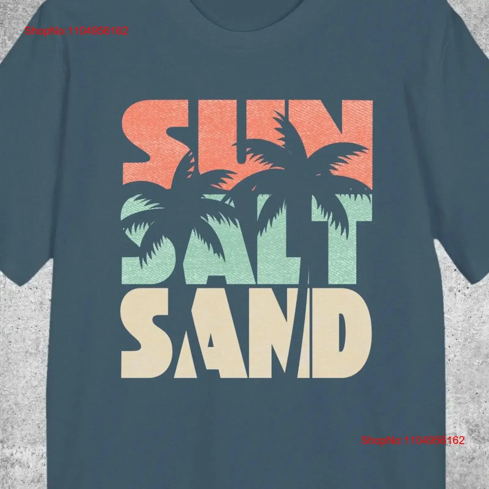 

Футболка Sun Salt Sand Beach Organic Bio, винтажная ретро-цвета, праздничные пальмы, летний подарок для путешествий, 512APT3, винтажная стираная футболка