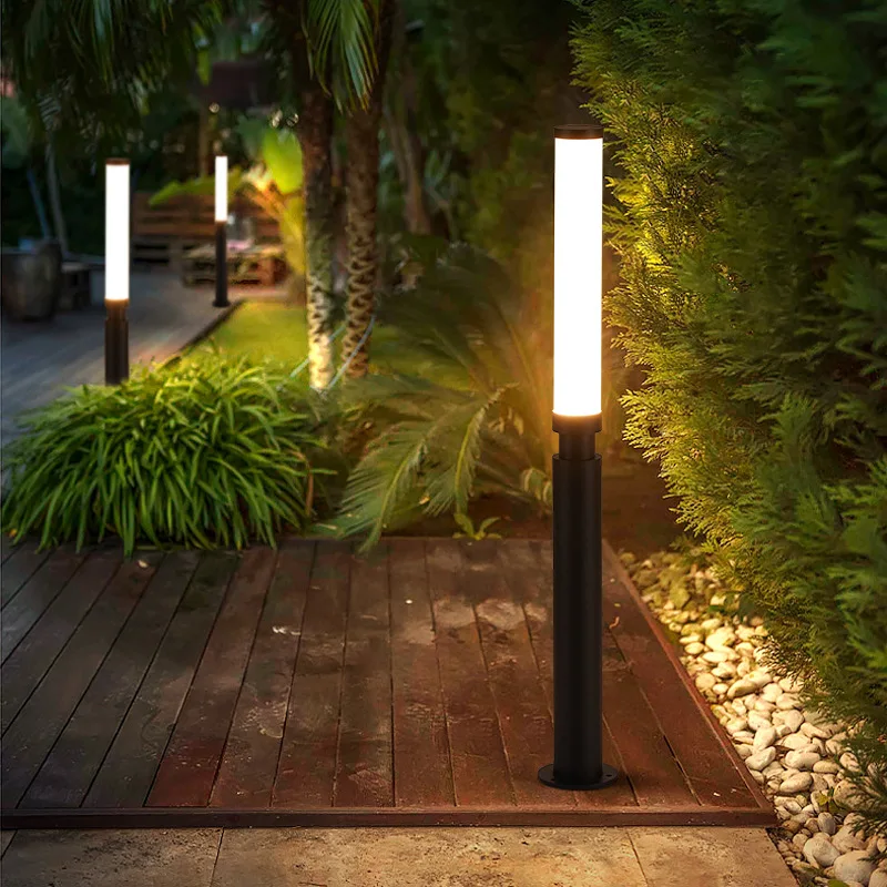 LED Lawn Lamp 85~265V Outdoor Waterproof IP65 Simple Modern Street Light For Garden Path Landscape Park Villa Courtyard Decorate