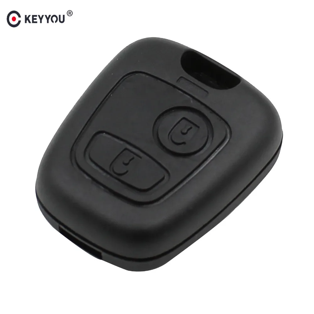 KEYYOU 2 Button Remote Key Case Shell For Peugeot 107 207 307 407 406 806 For Citroen C1 C2 C3 C4 C5 Picasso Berlingo Saxo Xsara