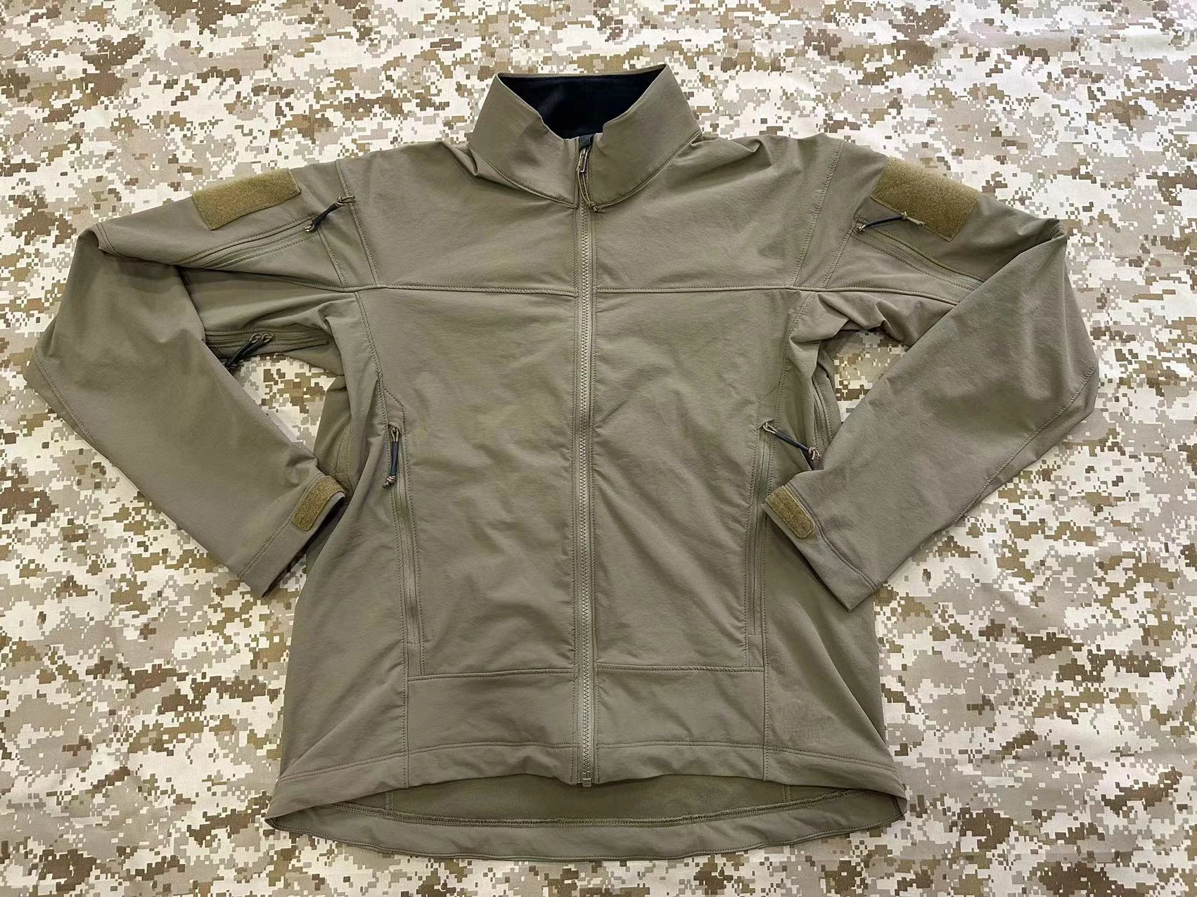 Refined Version LEAF Crocodile Color DRAC Full Zipper Combat Soft Shell Jacket Soft Shell jacket
