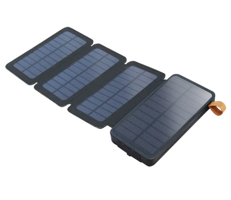 Factory price practicability portable solar battery charger with LED light