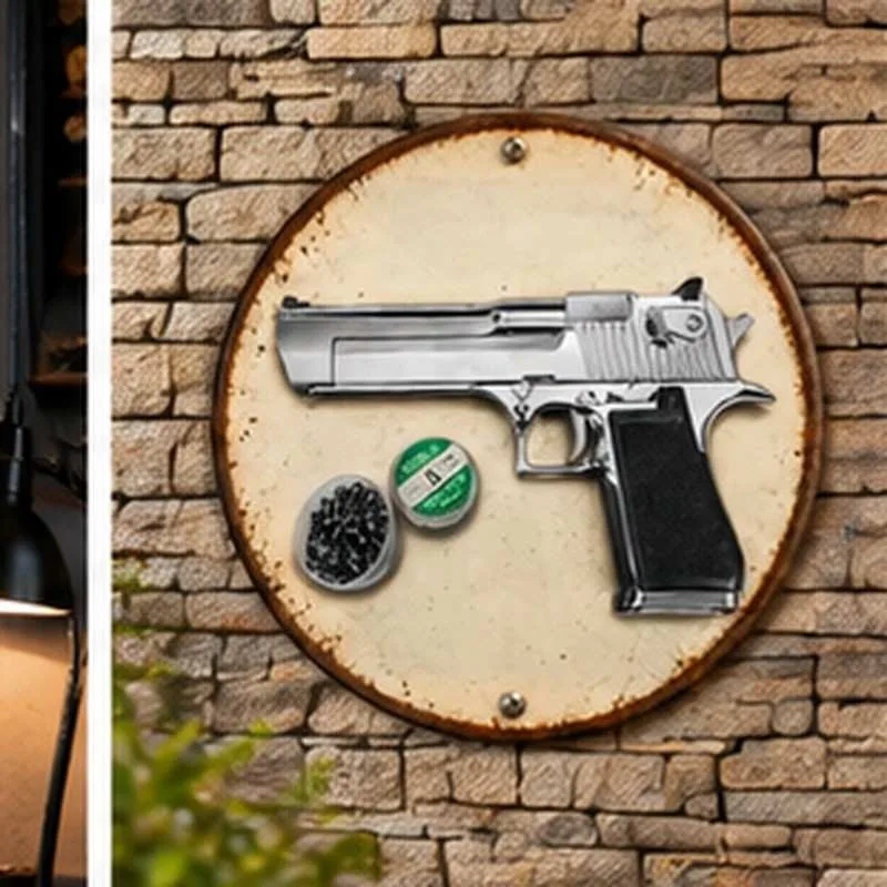 20x20cm Luftpistolenset SIG  P320 Schwarz Blow Back 4.5 Mm Diabolo Co2-Pistole (P18)+1000 Diabolos+10 Co2-Kapseln Metal Wall Sig
