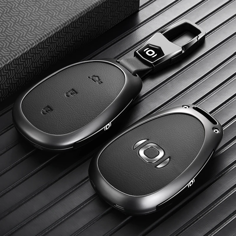 Zinc Alloy Smart Car Key Case Protector For Changan Qiyuan A05 A07 Q07 Anti‑Drop Key Shell Car Modification Accessories