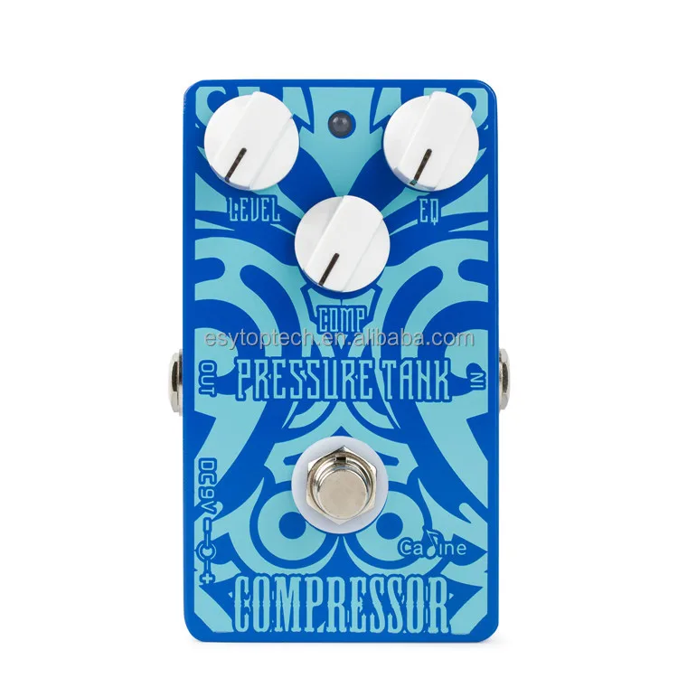 caline-cp-47-プレッシャータンクコンプレッサー-ギターエフェクトペダル-トゥルーバイパス-アルミ合金-ブルー-9v-dc-ce-rohs認証済み