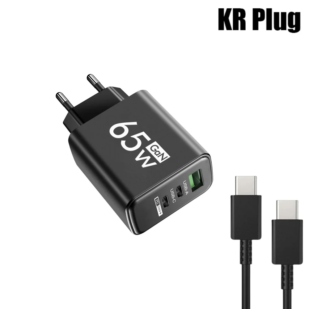 65W USB C Ladegerät Schnelle Lade GaN Telefon Ladegerät Power Adapter Handy Adapter Schnell Ladegerät 3,0 Für iPhone Samsung Xiaomi