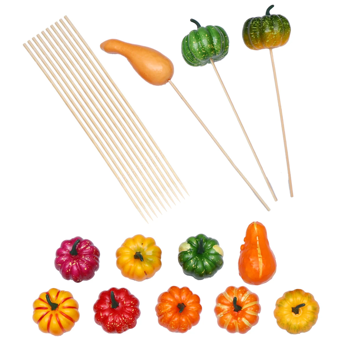 

12 Pcs Simulation Pumpkin Decoration Eco Home Accessories Halloween Supplies Reusable Pumpkin Models Bipeltate