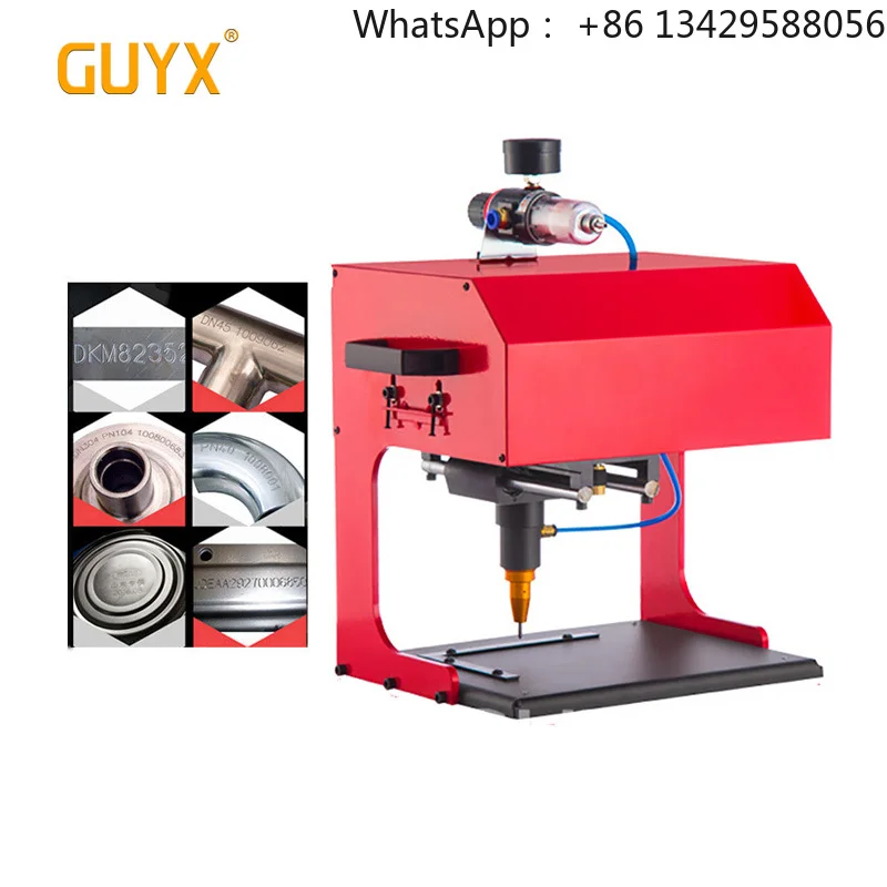 Metal Nameplate Engraving Machinery Desktop Pneumatic Dot Peen Metal Marking Machine