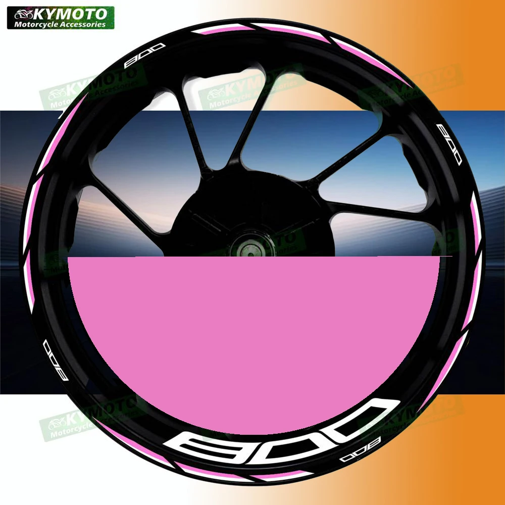 

Аксессуары для мотоциклов Z800 Z 800, 17-дюймовые наклейки для модификации ступицы переднего и заднего колеса, светоотражающие наклейки на обтекатель