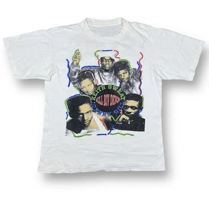 Camiseta Vtg Bell Biv Devoe Band Music Tour de algodón blanco de todas las tallas